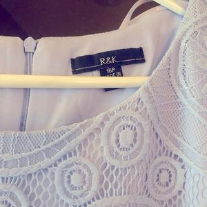 R & K shift dress. Lavender color. Size 16p. Never worn